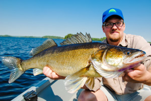 Angelurlaub in Schweden: Riesen Zander gefangen auf einer gefhrten Angeltour mit unserem Angelguide.