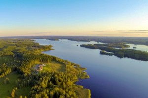 Luftbild vom Stora Ntaren - hier von Nordost nach Sden fotografiert.