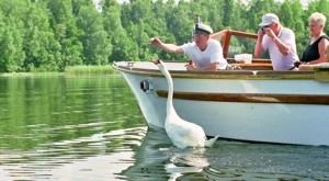 Trolska Bootstouren auf dem See Bunn in Schweden.